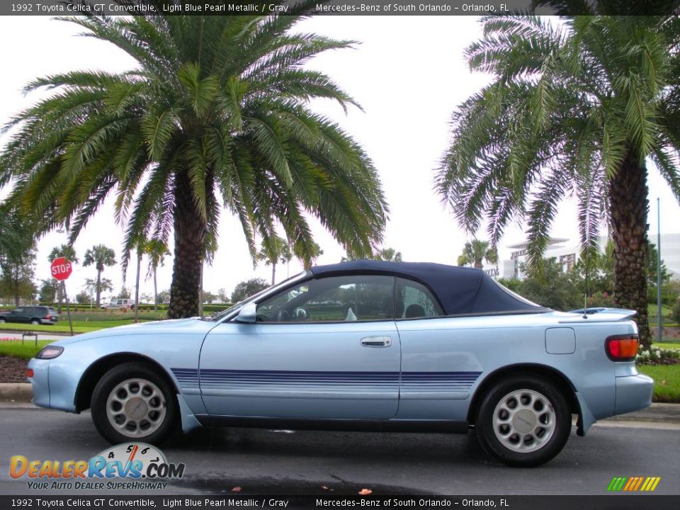 1992 Toyota Celica GT Convertible Light Blue Pearl Metallic / Gray Photo #1
