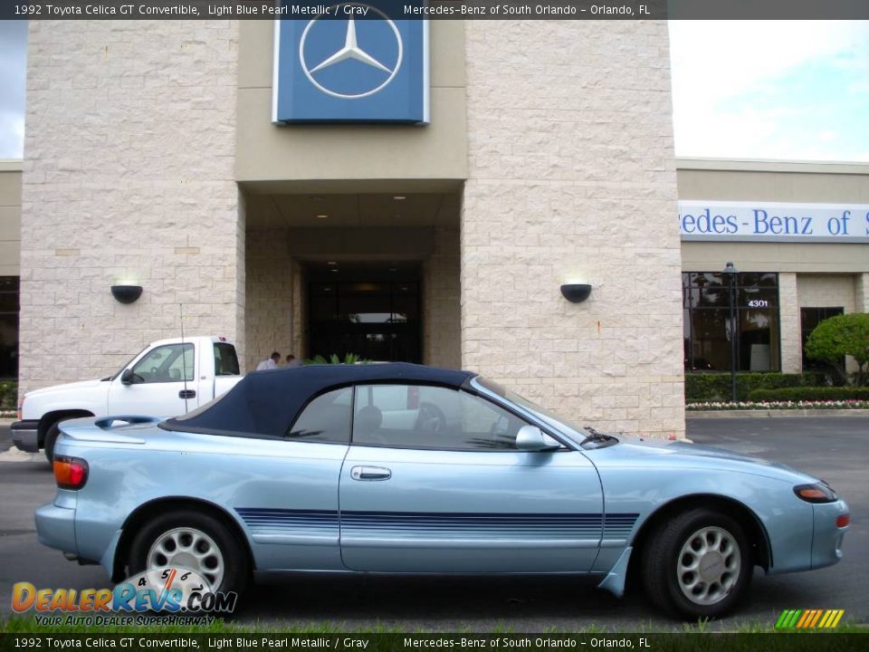1992 Toyota Celica GT Convertible Light Blue Pearl Metallic / Gray Photo #5