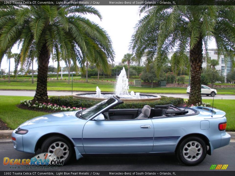 1992 Toyota Celica GT Convertible Light Blue Pearl Metallic / Gray ...