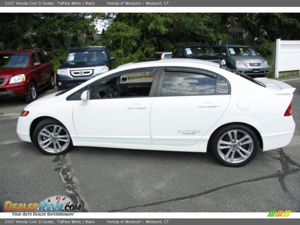 2007 Honda civic si coupe white #1