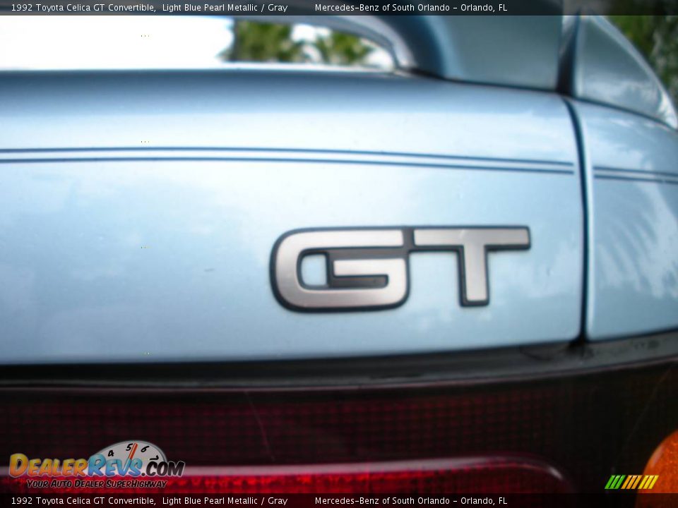 1992 Toyota Celica GT Convertible Light Blue Pearl Metallic / Gray Photo #15