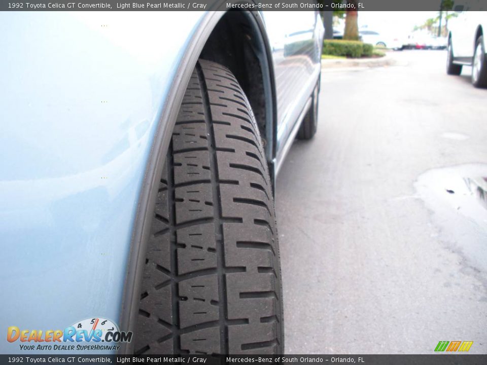 1992 Toyota Celica GT Convertible Light Blue Pearl Metallic / Gray Photo #16