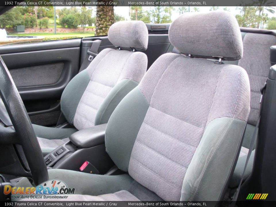 1992 Toyota Celica GT Convertible Light Blue Pearl Metallic / Gray Photo #18