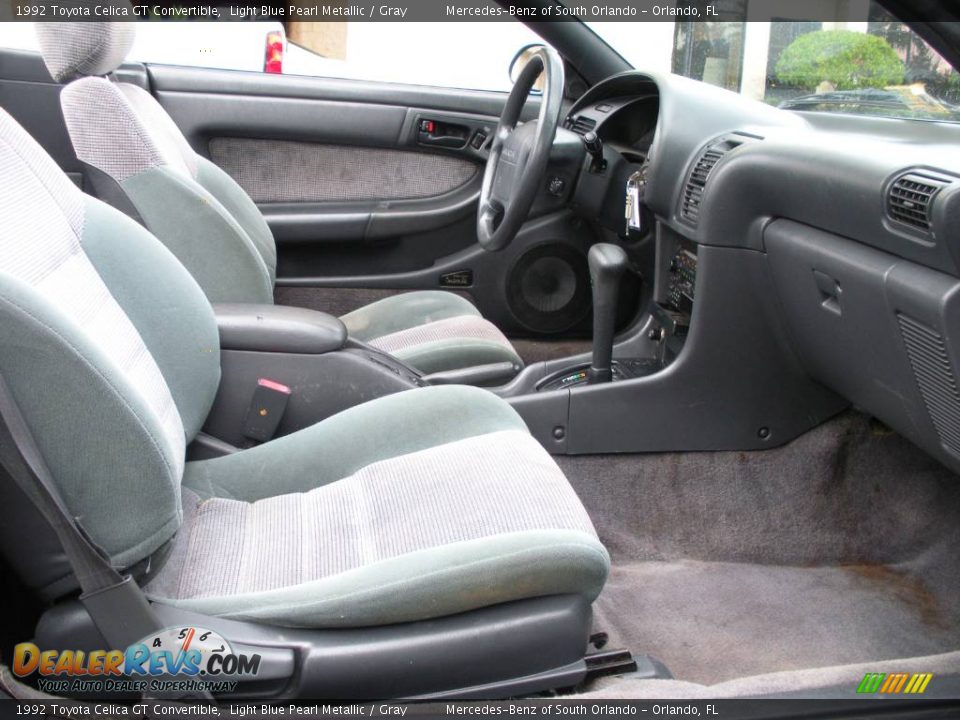 1992 Toyota Celica GT Convertible Light Blue Pearl Metallic / Gray Photo #20