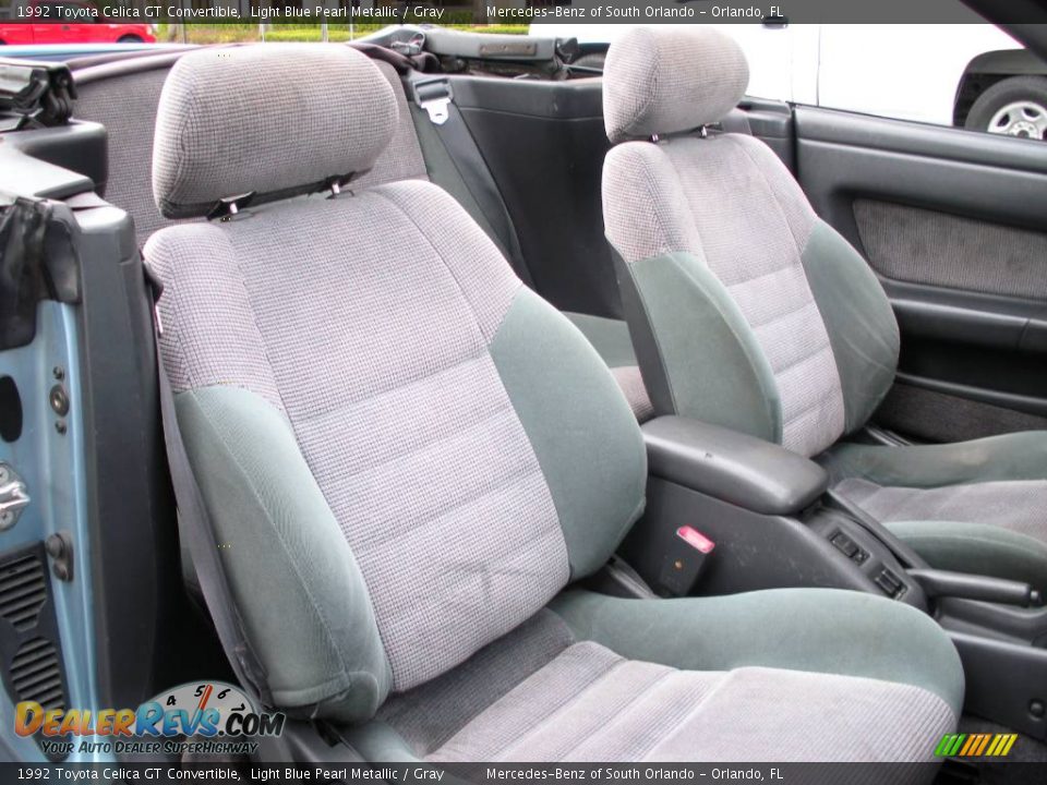 1992 Toyota Celica GT Convertible Light Blue Pearl Metallic / Gray Photo #21