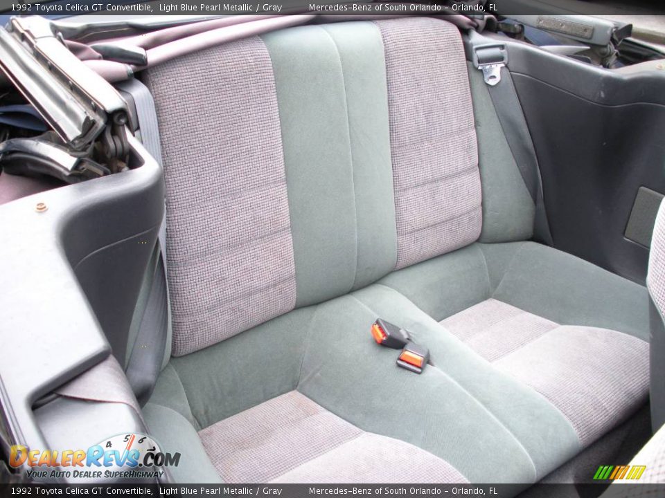 1992 Toyota Celica GT Convertible Light Blue Pearl Metallic / Gray Photo #22