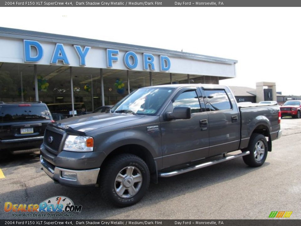 2004 Ford F150 XLT SuperCrew 4x4 Dark Shadow Grey Metallic / Medium/Dark Flint Photo #1