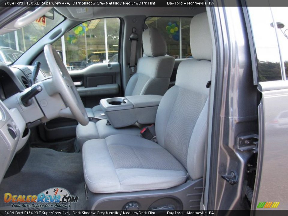 Medium/Dark Flint Interior - 2004 Ford F150 XLT SuperCrew 4x4 Photo #7