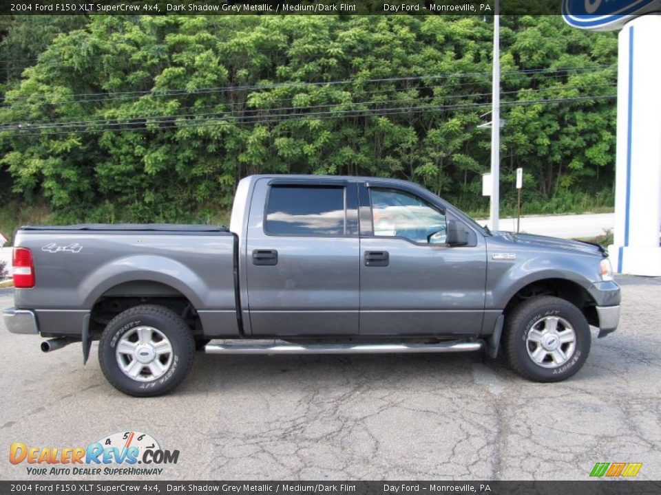 Dark Shadow Grey Metallic 2004 Ford F150 XLT SuperCrew 4x4 Photo #12