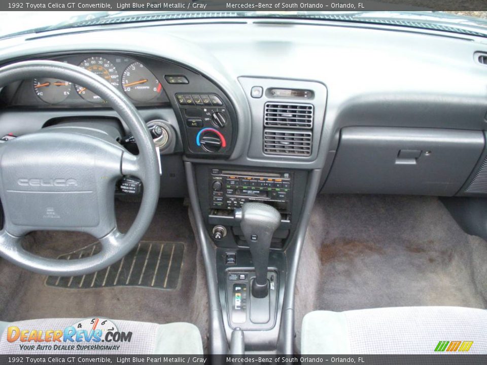 1992 Toyota Celica GT Convertible Light Blue Pearl Metallic / Gray Photo #23