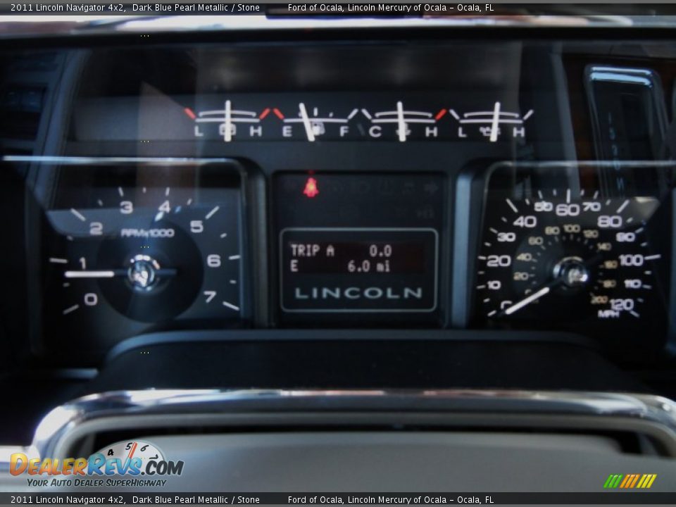 2011 Lincoln Navigator 4x2 Dark Blue Pearl Metallic / Stone Photo #9