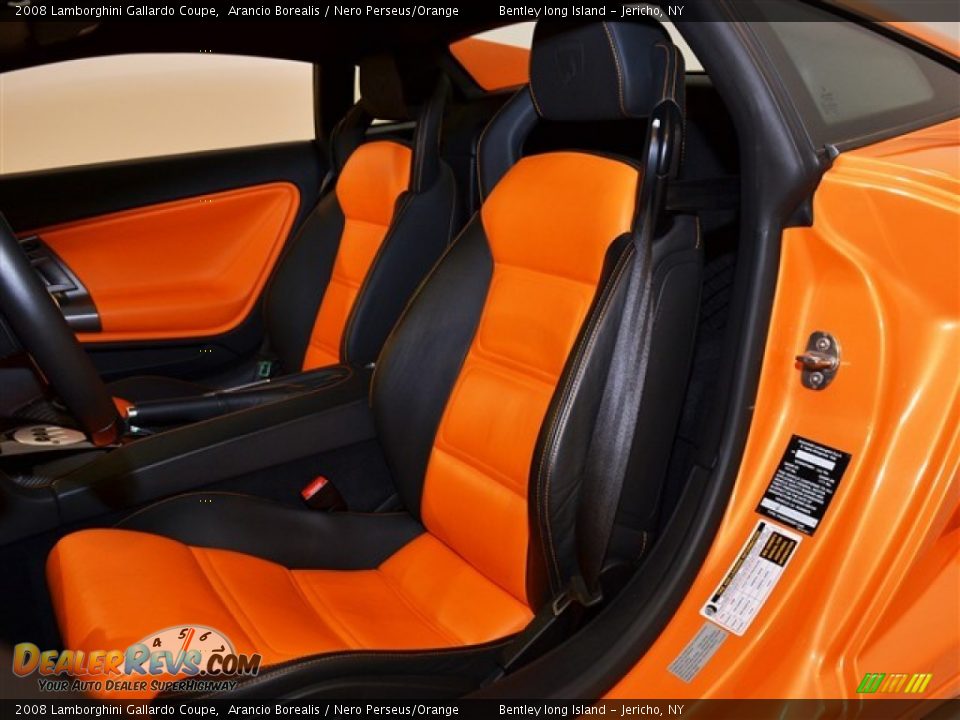 Nero Perseus/Orange Interior - 2008 Lamborghini Gallardo Coupe Photo #13