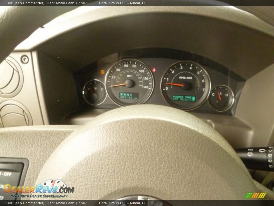 2006 Jeep Commander Dark Khaki Pearl / Khaki Photo #20