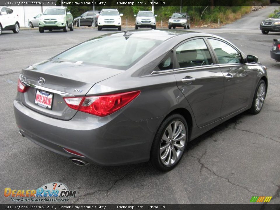 2012 Hyundai Sonata SE 2.0T Harbor Gray Metallic / Gray Photo #6