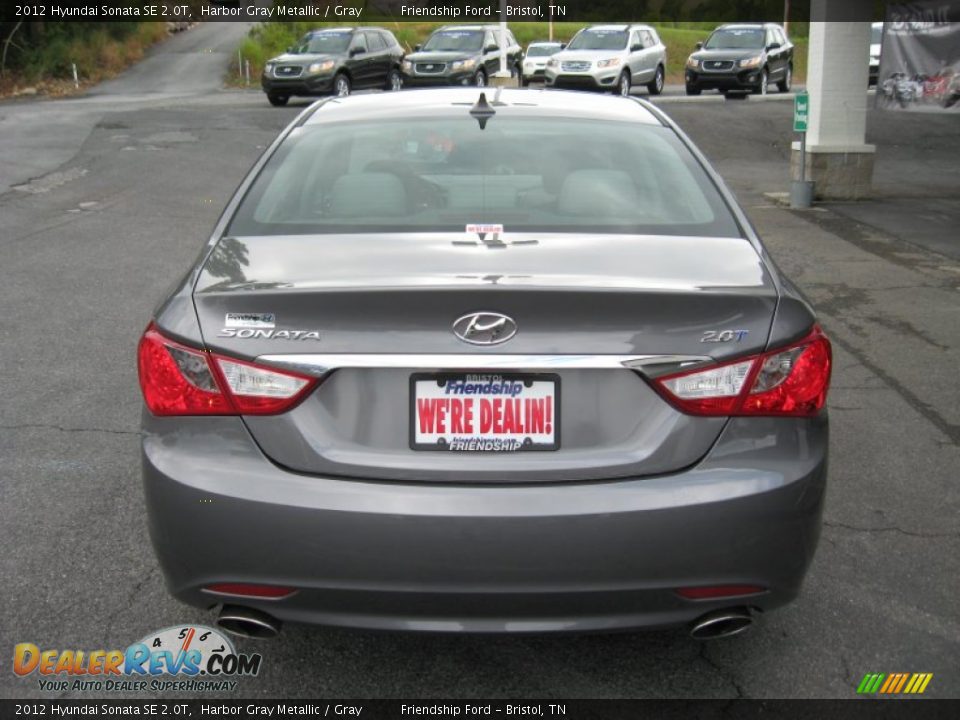 2012 Hyundai Sonata SE 2.0T Harbor Gray Metallic / Gray Photo #7