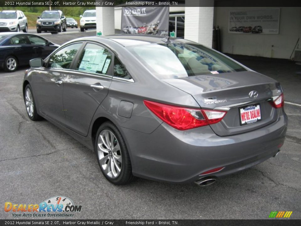 2012 Hyundai Sonata SE 2.0T Harbor Gray Metallic / Gray Photo #8