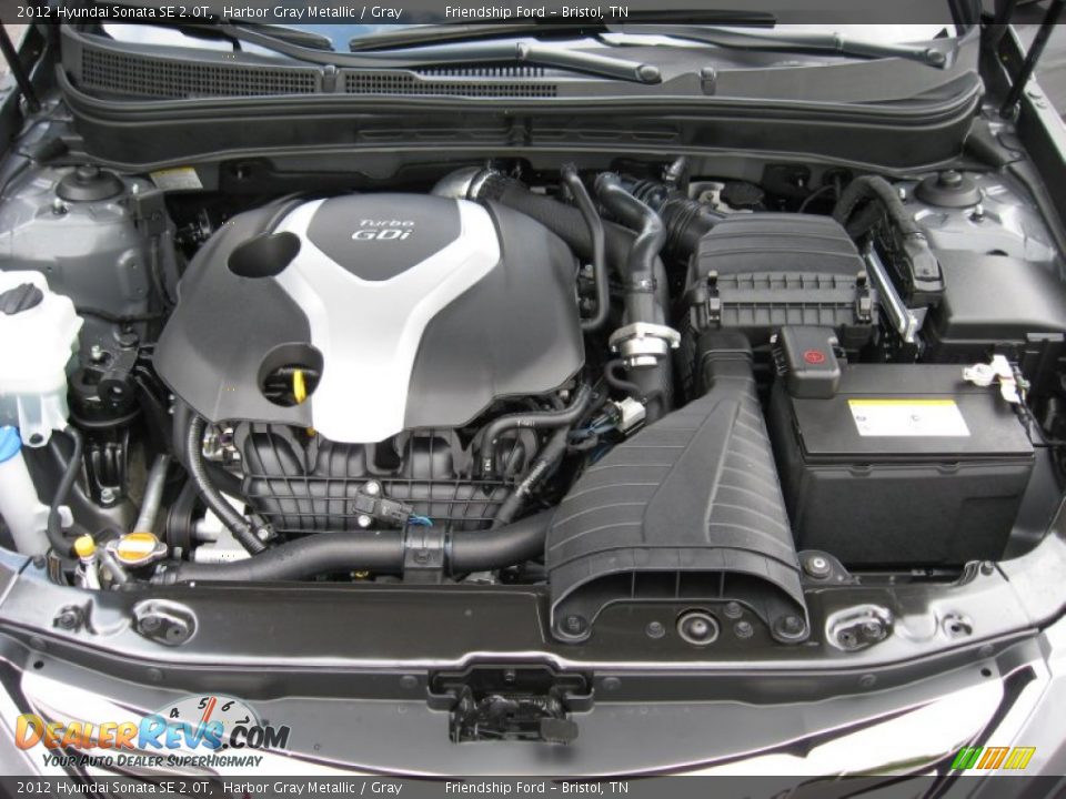 2012 Hyundai Sonata SE 2.0T 2.0 Liter GDI Turbocharged DOHC 16-Valve D-CVVT 4 Cylinder Engine Photo #9