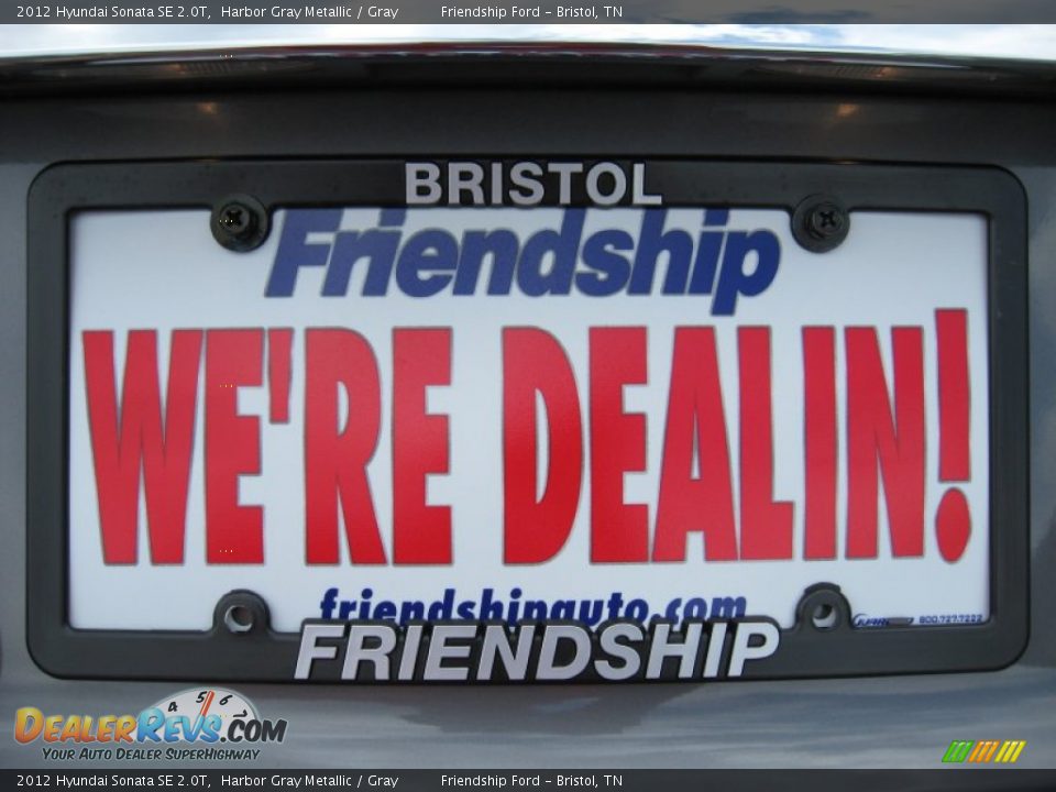 2012 Hyundai Sonata SE 2.0T Harbor Gray Metallic / Gray Photo #12