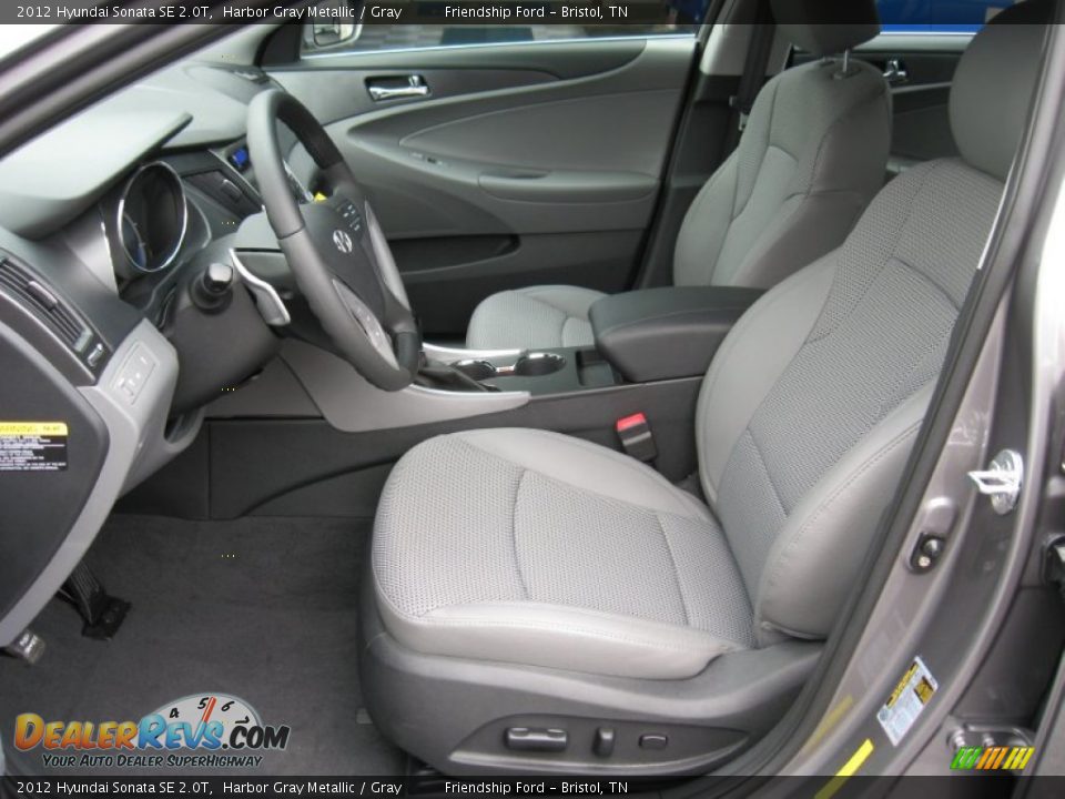 Gray Interior - 2012 Hyundai Sonata SE 2.0T Photo #13