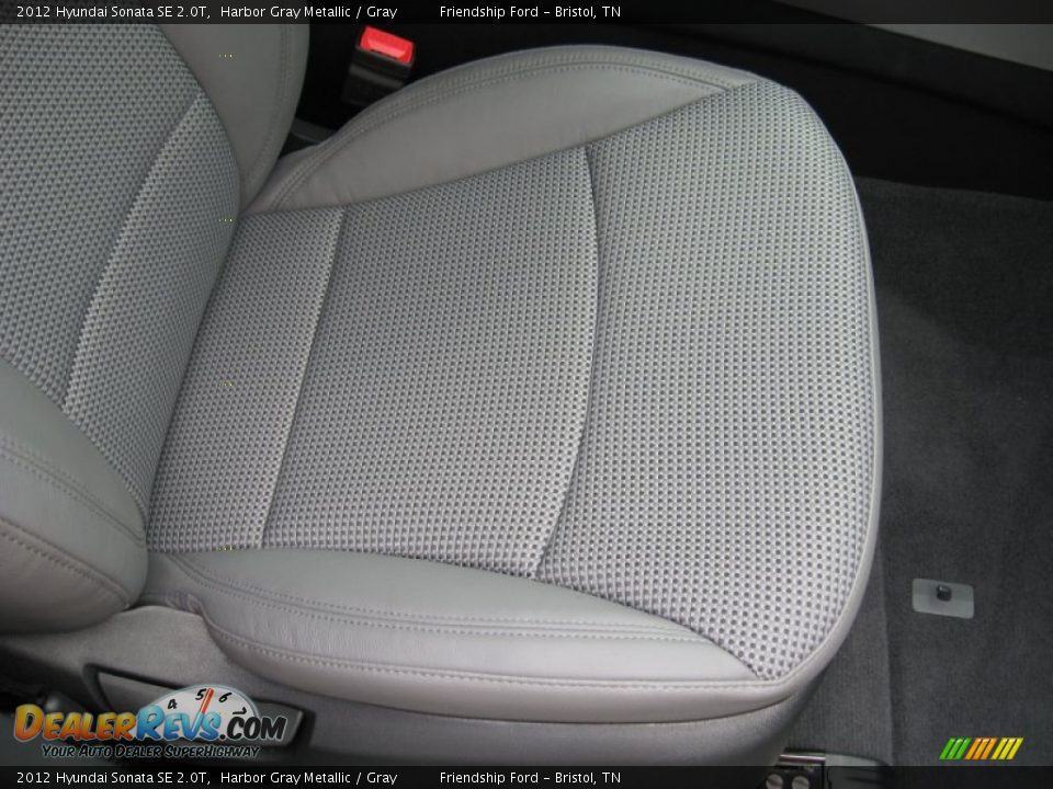 2012 Hyundai Sonata SE 2.0T Harbor Gray Metallic / Gray Photo #20