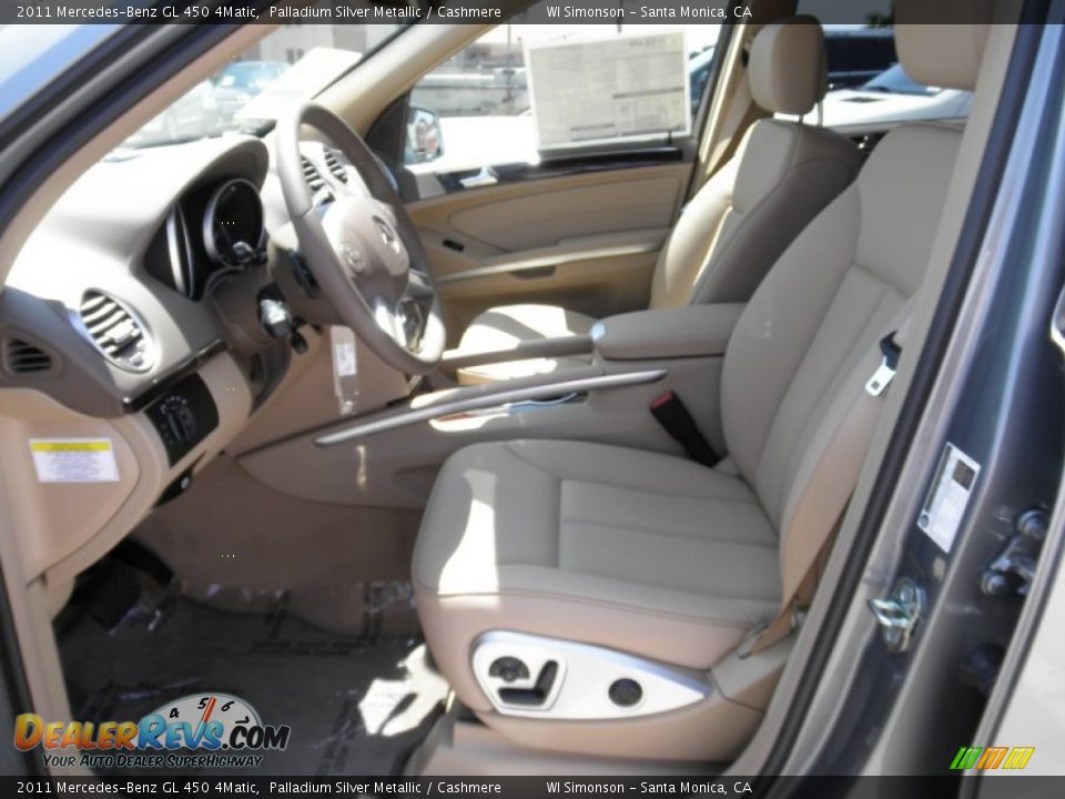 2011 Mercedes-Benz GL 450 4Matic Palladium Silver Metallic / Cashmere Photo #7