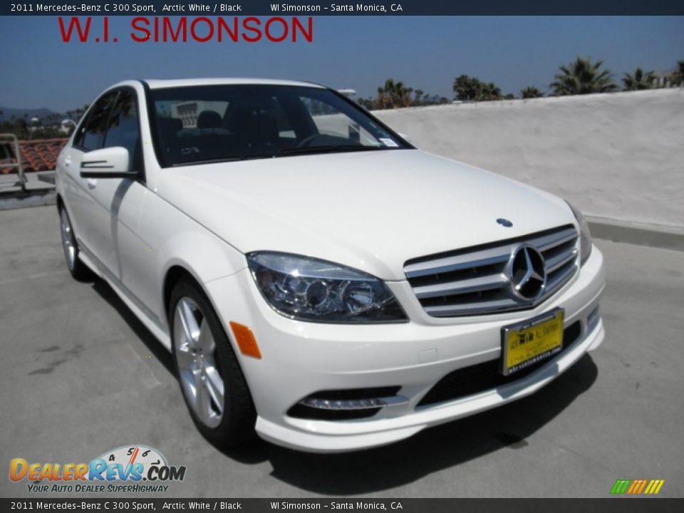 2011 Mercedes-Benz C 300 Sport Arctic White / Black Photo #1