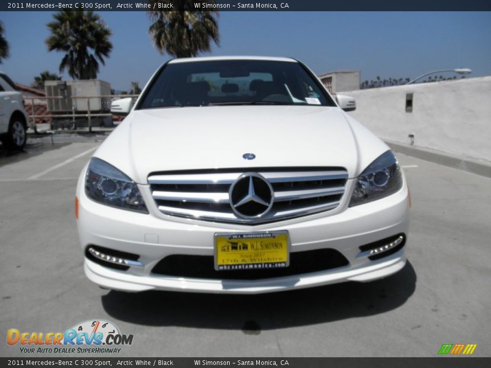 2011 Mercedes-Benz C 300 Sport Arctic White / Black Photo #2