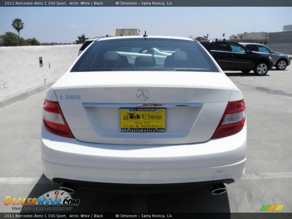 2011 Mercedes-Benz C 300 Sport Arctic White / Black Photo #5