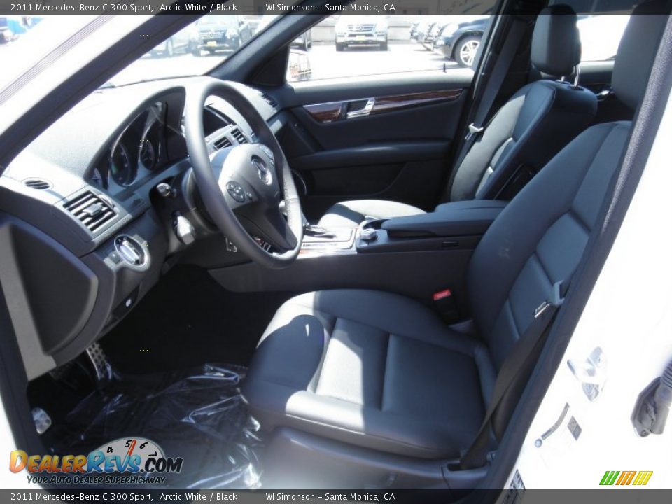 2011 Mercedes-Benz C 300 Sport Arctic White / Black Photo #7