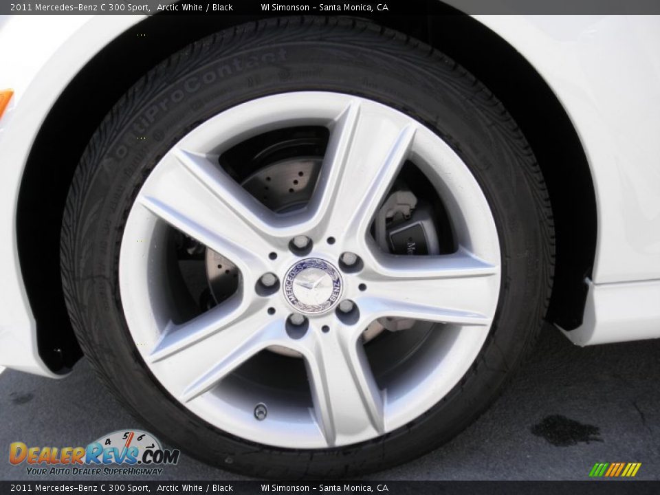 2011 Mercedes-Benz C 300 Sport Arctic White / Black Photo #10