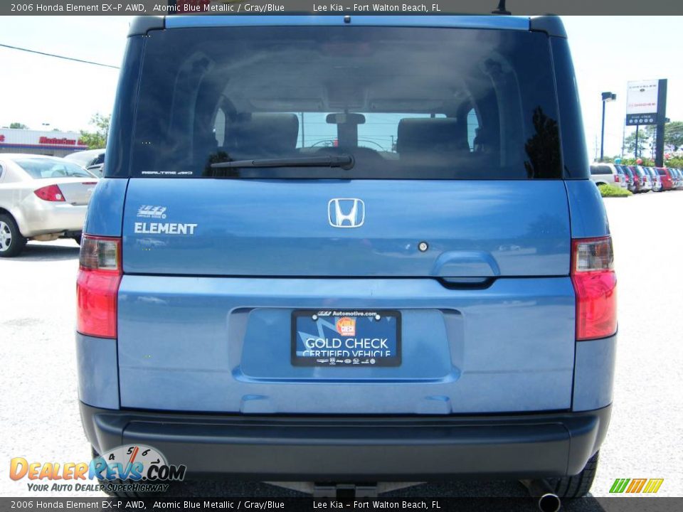 2006 Honda Element EX-P AWD Atomic Blue Metallic / Gray/Blue Photo #4