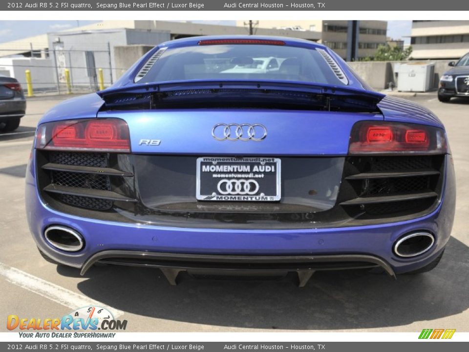 2012 Audi R8 5.2 FSI quattro Sepang Blue Pearl Effect / Luxor Beige Photo #5