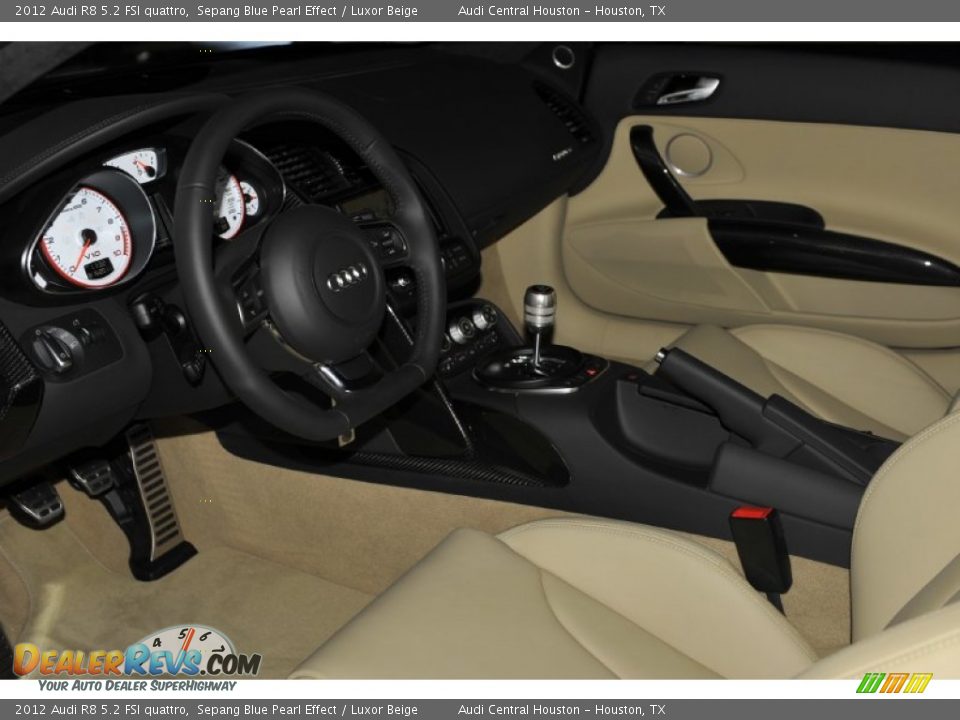 Luxor Beige Interior - 2012 Audi R8 5.2 FSI quattro Photo #10