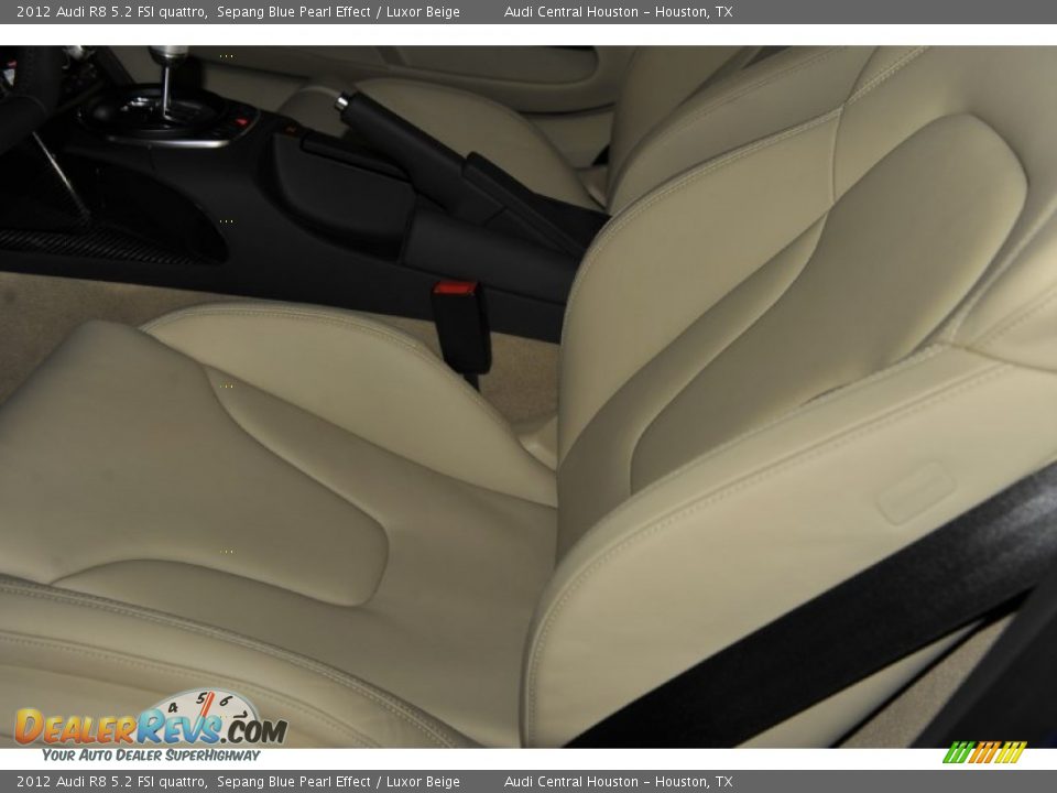 Luxor Beige Interior - 2012 Audi R8 5.2 FSI quattro Photo #11