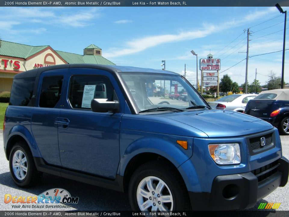 2006 Honda Element EX-P AWD Atomic Blue Metallic / Gray/Blue Photo #7