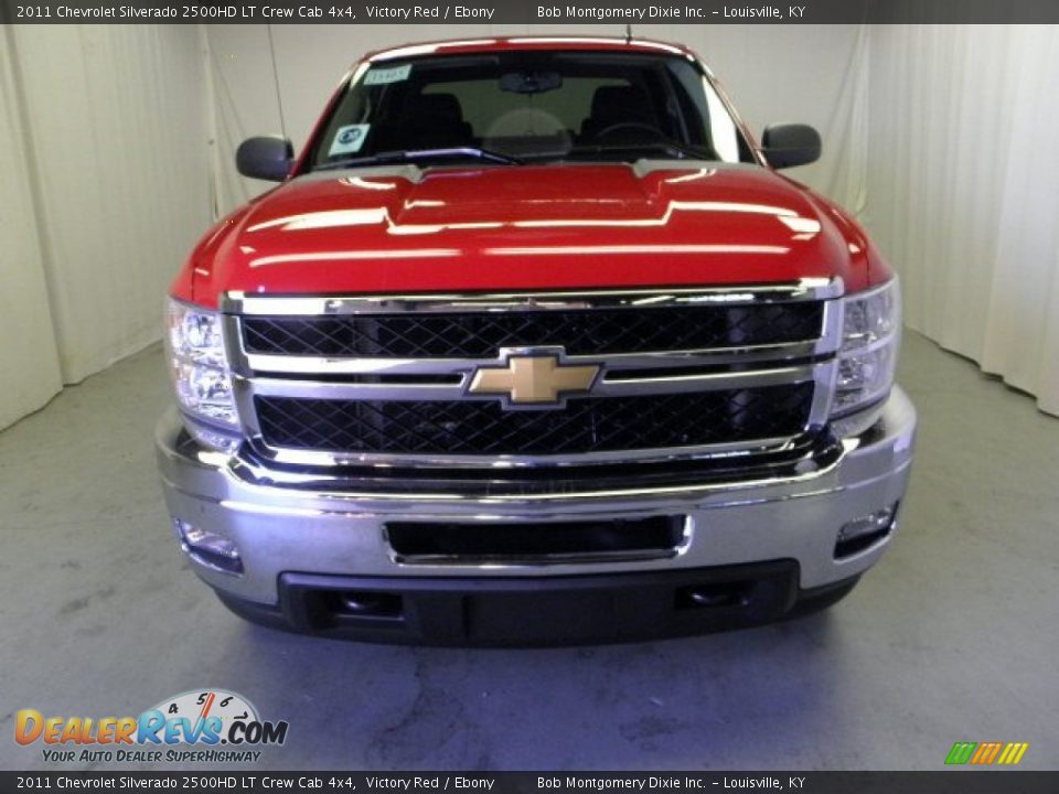 2011 Chevrolet Silverado 2500HD LT Crew Cab 4x4 Victory Red / Ebony Photo #2