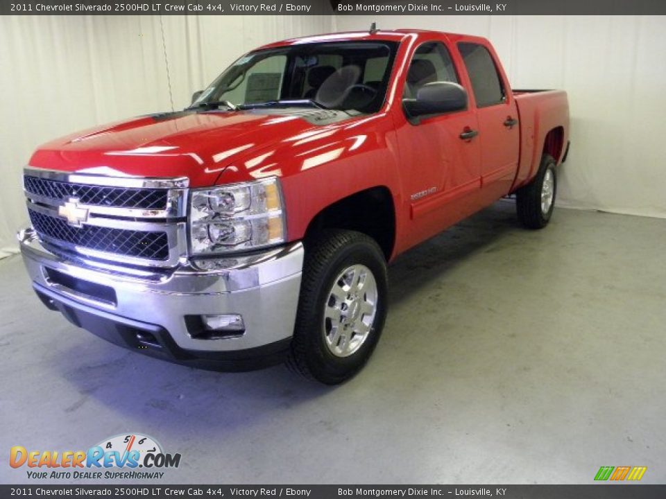 2011 Chevrolet Silverado 2500HD LT Crew Cab 4x4 Victory Red / Ebony Photo #3
