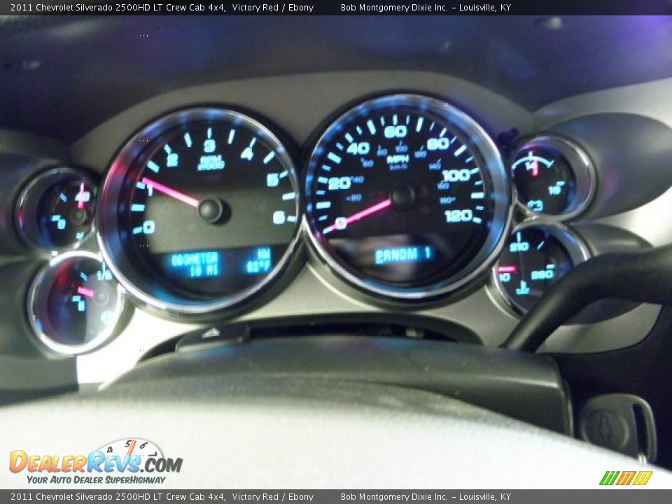 2011 Chevrolet Silverado 2500HD LT Crew Cab 4x4 Victory Red / Ebony Photo #19