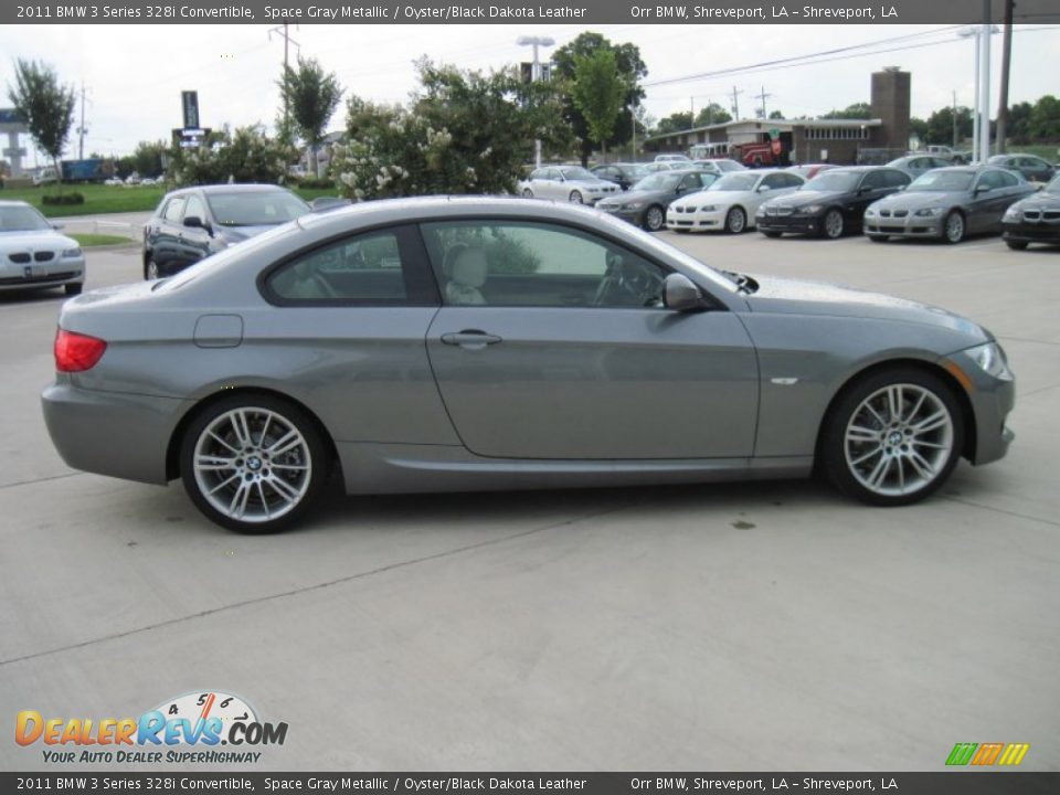 2011 BMW 3 Series 328i Convertible Space Gray Metallic / Oyster/Black Dakota Leather Photo #4