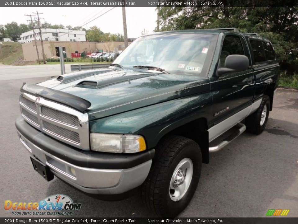 2001 Dodge Ram 1500 SLT Regular Cab 4x4 Forest Green Pearl / Tan Photo #3