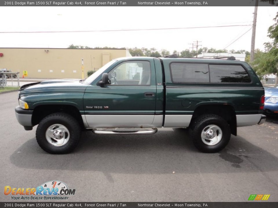 2001 Dodge Ram 1500 SLT Regular Cab 4x4 Forest Green Pearl / Tan Photo #4