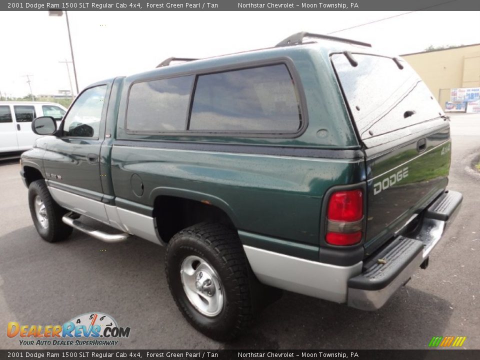 2001 Dodge Ram 1500 SLT Regular Cab 4x4 Forest Green Pearl / Tan Photo #5