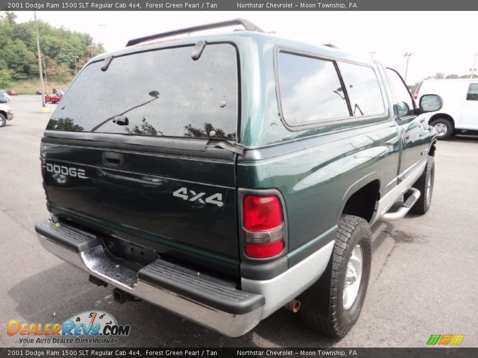 2001 Dodge Ram 1500 SLT Regular Cab 4x4 Forest Green Pearl / Tan Photo #7