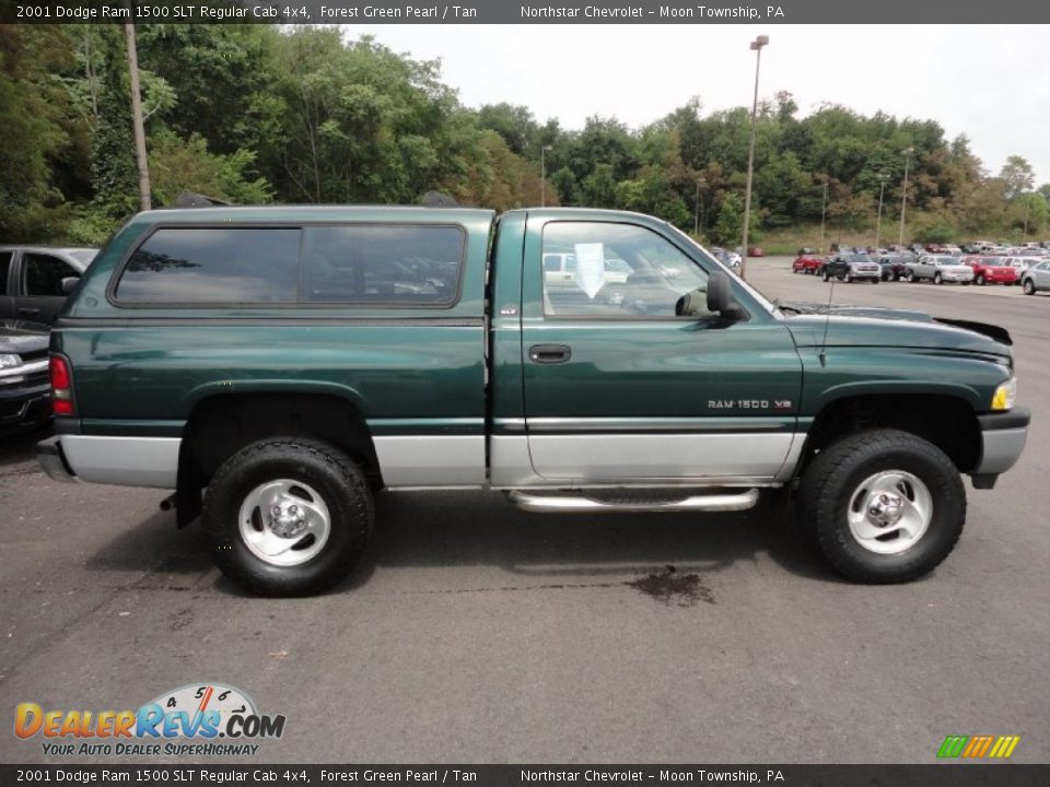 2001 Dodge Ram 1500 SLT Regular Cab 4x4 Forest Green Pearl / Tan Photo #8