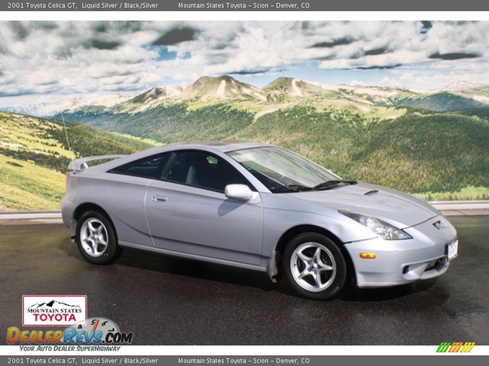2001 Toyota Celica GT Liquid Silver / Black/Silver Photo #1