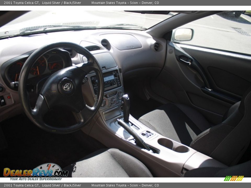 2001 Toyota Celica GT Liquid Silver / Black/Silver Photo #4