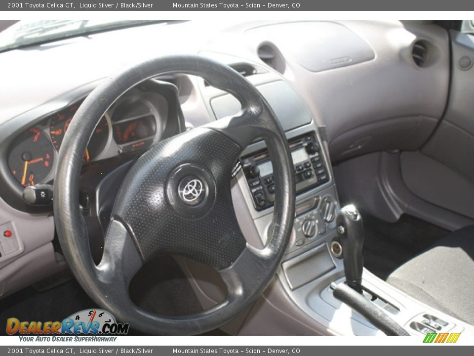 2001 Toyota Celica GT Liquid Silver / Black/Silver Photo #5
