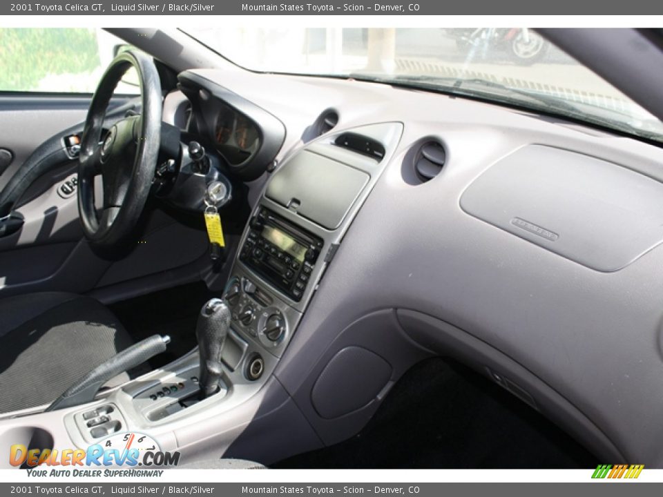2001 Toyota Celica GT Liquid Silver / Black/Silver Photo #7
