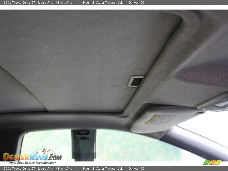 2001 Toyota Celica GT Liquid Silver / Black/Silver Photo #12