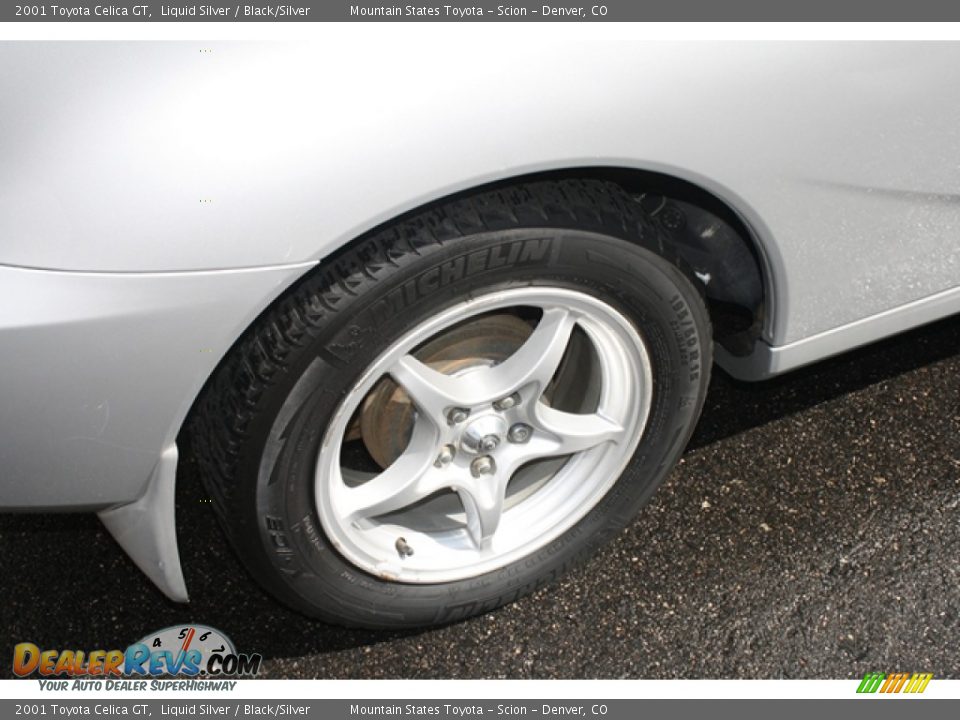 2001 Toyota Celica GT Liquid Silver / Black/Silver Photo #16